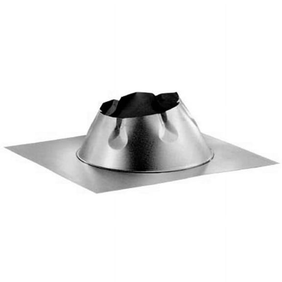 M & G Duravent 5DT-FF 5 Inch  Dura Vent Duratech Flashing  Flat Roof  Galvanized  Storm Collar Not Included