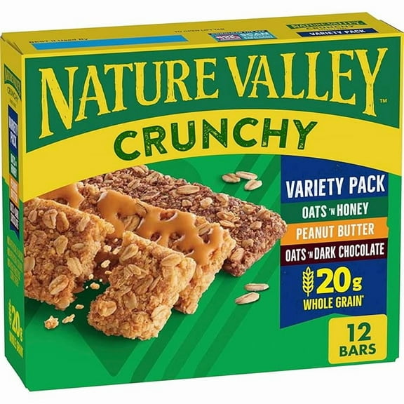 Nature Valley Crunchy Granola Bars, Variety Pack, 12 Ct, 8.94 oz (6 Pouches)