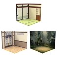 thumbnail image 1 of HILABEE 3x 1/12 Scale Backdrop Organizer Display Collection for Action Figures Doll, 1 of 9