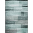 thumbnail image 2 of Addison Rugs Mayfield Premium Machine Washable Transitional Stripes Teal Rectangle Rug, 10' X 14' Machine Washable Transitional Stripes Teal Oversized Sherpa Throw Blanket, 2 of 6