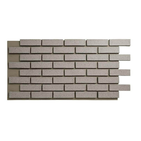 Everstone Traditional Faux Brick 44 in. x 21.75 in. Polyurethane Siding