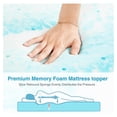 thumbnail image 3 of Mattress Topper, Twin Size Cooling Memory Foam Bed Toppers, 3 Inch Soft Mattress Pads for Sofa, RV, , Certified, 3 of 7