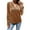 Khaki, variant on Lenpel Velvet Tops for Women Trendy Half Zip Long Sleeve T Shirts Loose Vintage Tees Dressy Casual Velour Blouses(Purple,X-Large)
