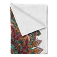thumbnail image 2 of Mandala Soft Flannel Fleece Throw Blanket, Mandala Design Unifying Centre Eastern Sign Pattern Print Artwork, Cozy Plush for Indoor and Outdoor Use, 50" x 60", Multicolor, by Ambesonne, 2 of 5