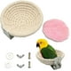 thumbnail image 1 of Nido de pájaro de cuerda de algodón, nido de cría de periquitos hecho a mano cálido para el invierno, nido de pájaros para jaulas de periquitos que se posan, con suaves cojines, 1 of 6
