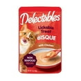 thumbnail image 3 of (6 pack) Hartz Delectables Bisque Non-Seafood Lickable Wet Cat Treats, Chicken - 1.4oz, One Pouch, 3 of 12
