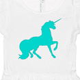 thumbnail image 3 of Inktastic Aqua Unicorn Girls Baby Dress, 3 of 4