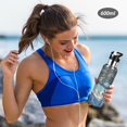 thumbnail image 5 of Yayeee 20oz Insulated Water Bottle Double Wall Stainless Steel with Flip Straw Lid, Blue Tree, 5 of 7