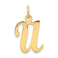 thumbnail image 1 of 14k Yellow Gold Initial U Charm, 1 of 3