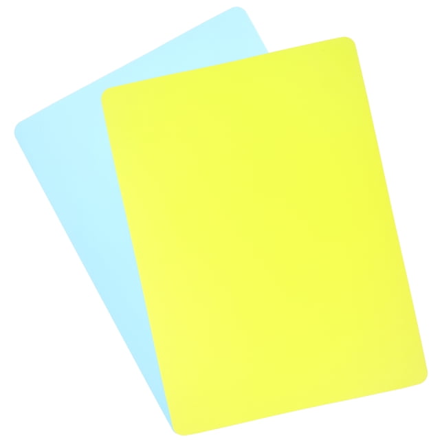 HEATSHAKING 2Pcs Silicone Placemats for Toddlers Durable Nonstick Assorted Colors for Home Dining Table