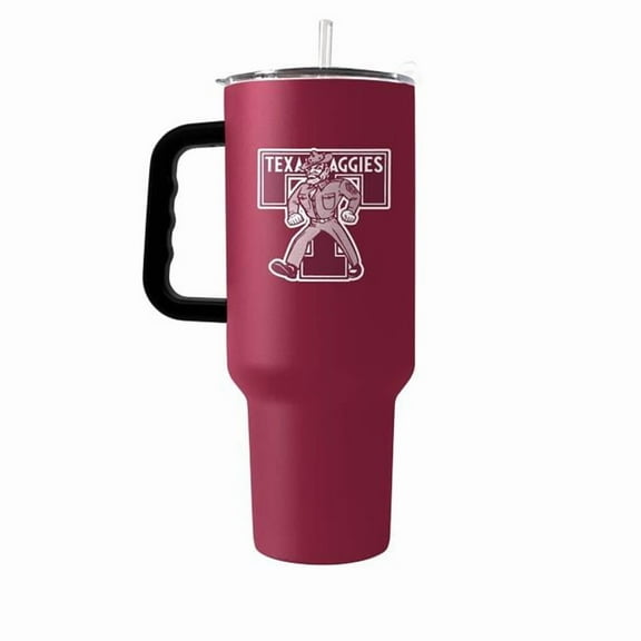 Logo Brands 219-S40PT-34 Texas A&M 40 oz Flipside Powder Coat Tumbler