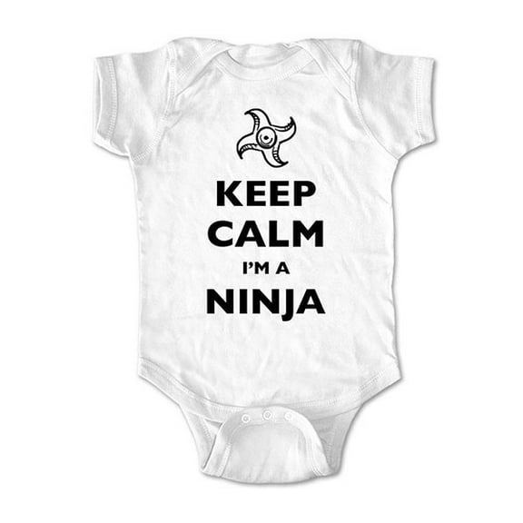 Keep calm and I'm a ninja - wallsparks Brand - baby one piece bodysuit - Great baby shower gift