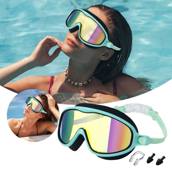 Swimming Goggles Nose Clip and Ear Plugs Set for Adults - Swim Accessories for All Skill
