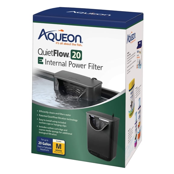 Aqueon Quietflow E Internal Power Filter - 20 Gallon(Medium)