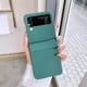 thumbnail image 5 of Estuche ultrafino para teléfono con tapa trasera para Samsung Galaxy Z Flip3 (verde oscuro), 5 of 7