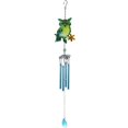 thumbnail image 1 of Owl Wind Chimes Three-Color Glass Iron Hanging Wind Chime Tube Garden Pendants, 1 of 6