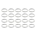 thumbnail image 1 of Stainless Steel Key Rings - 20 Pcs Round Split Key Rings for Keychains - Metal Keychain Rings, 1 of 6