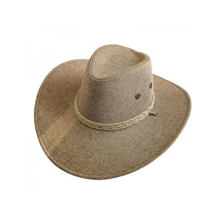 Men Sun Hat Cowboy Cap All-match British style Fashion Casual Wide Brim Personality Solid Color Concise Casual High (Best Quality Cowboy Hats)