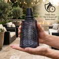 thumbnail image 5 of Seraphic Table Top Citronella Torches for Outdoor Patio, 16oz Decorative Glass Torch Citronella Oil Candles for Outside Deck, Garden, Parties, Set of 3, Black, 5 of 12