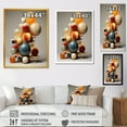 thumbnail image 4 of Designart "Marbles Pyramid Abstract Geometric II" Geometric Canvas Wall Art - Modern Colorful Abstract Modern Shapes Bedroom Canvas Wall Art, 4 of 6