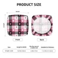 thumbnail image 6 of Lsque Heart Plaid Printed Square Couch Cushion Covers, Floral Sofa Cushion Covers Replacement, Stretch Couch Covers for Couch-16.9in, 6 of 9