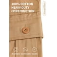 thumbnail image 3 of Mens Cargo Pants Casual Work Hiking Relaxed Fit Wear Resisting Pant for Men Black 36, 3 of 9