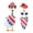 B, variant on Darzheoy 4th of July Goose Outfit Set 23"/ 17'' Plastic Lawn Porch Patriotic Goose Clothes Outfit for Outdoor Patio Yard Lawn Art Decoration