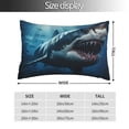 thumbnail image 2 of Kdxio Cotton Pillow Cases 20"x30" Pillowcases,Soft and Breathable Bedroom Pillow Cases-3D Realistic Shark-No Pillow Core, 2 of 5