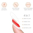 thumbnail image 6 of Foyute Semi Cured Gel Nail Strips, 20 Pcs Soft Self-Adhesive Gel Nail Polish Wraps Sticker for Salon-Quality Manicure Set,Long Lasting,Easy to Apply & Remove, Nail File & Wooden Stick (Orange), 6 of 8
