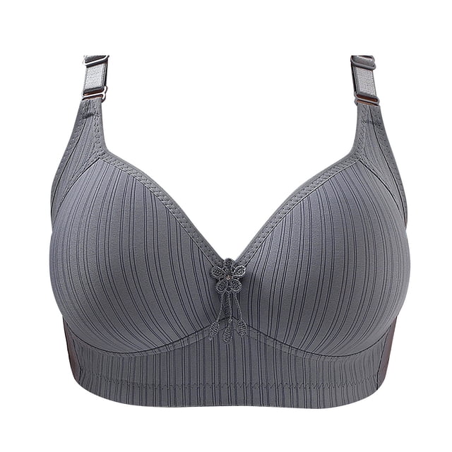 Clearance Sale 2025 Bra Women Clearance Lace Back Button Shaping Cup Adjustable Shoulder Strap Large Size Bra