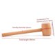 thumbnail image 4 of Beech Wood Leather Carving Hammer Mallet Hammer DIY Leather Tools Mallet Knocking Installation Hammer, 4 of 5