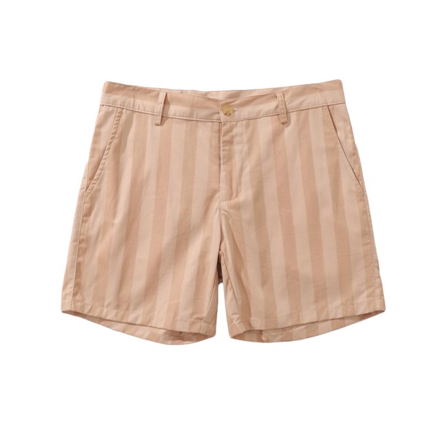 Mens Casual Pantalones Cortos Raya Impresa Cremallera Pantalones de Cintura Botón Sólido, Pantalones Casuales para Hombre