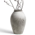 thumbnail image 2 of LE TAUCI 13.2" Tall Ceramic Vase, Large Rustic Farmhouse Flower Vase for Living Room, Console Table & Centerpiece Decor, Speckled Gray Floor Vase, 2 of 7