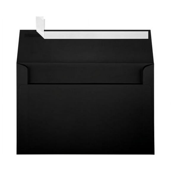 LUXPaper A9 Invitation Envelope, (5 3/4 x 8 3/4), Black Linen, 50/Pack