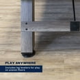 thumbnail image 4 of American Legend Brookdale 90 In. Billiard Table with Rustic Wood Finish and Navy Blue Cloth, 4 of 20