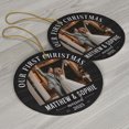 thumbnail image 3 of Photo Mr & Mrs Christmas Ornament 2025, Our First Christmas Married Ornament Gift, Custom Name Text Picture Year Wedding Anniversary Keepsake, 1st Christmas as Mr and Mrs, 3 of 5