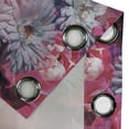 thumbnail image 4 of Ambesonne Flowers Grommet Curtain, Garden Blooming Romance Art, 50"x63", Pink Pale Grey Purple, 4 of 5