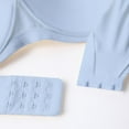thumbnail image 7 of WCJM High Support Bras For Women Adjustable Strap Full Coverage Up Bras Comfortable Bras Life-Saving Light Blue Bras & Seamless Undies, 7 of 7