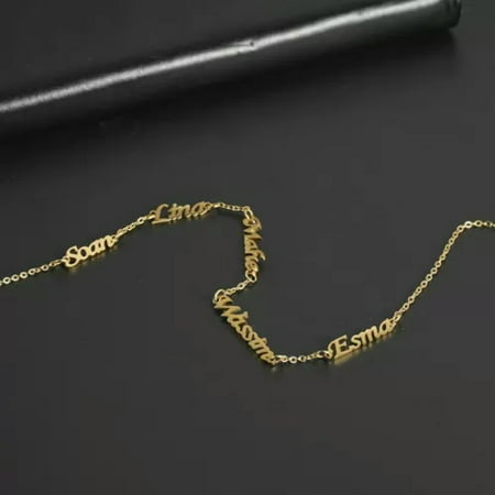 Personalized Custom Multi-name Family Name Necklace Birthday Gift Jewelry