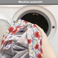 thumbnail image 2 of Flower Dog Crate Cover, Purple Flowers Poppy and Daisy Summer Nature Wildflowers Graphic, Easy to Use Pet Kennel Cover Small Dogs Puppies Kittens, 7 Sizes, Lavender Scarlet, by Ambesonne, 2 of 6