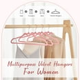 thumbnail image 2 of Percheros HOUSE DAY de terciopelo rosa, paquete de 60 unidades, para mujer, 2 of 7