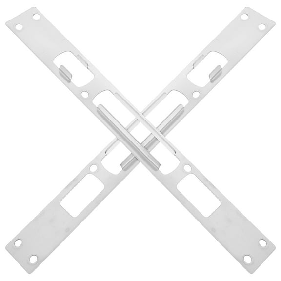 FRCOLOR  2 Pcs Storm Door Strike Plate Lock Brinks Outswing Double Silver