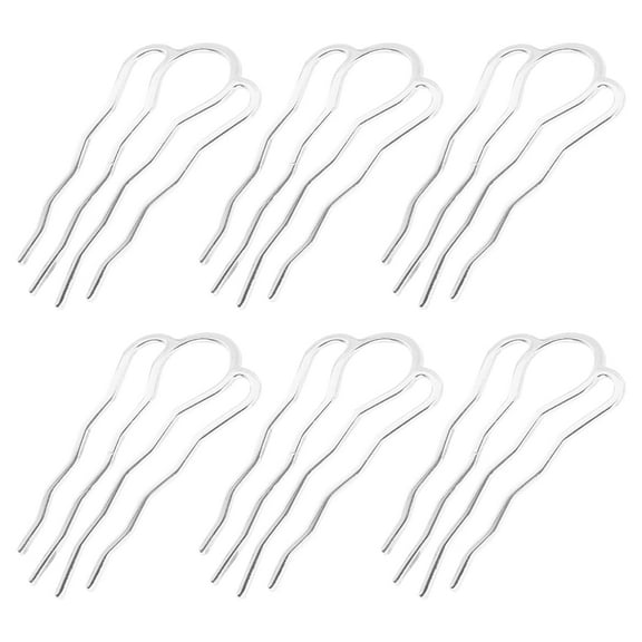 Vintage French Twist Comb, 6Pcs Metal Hair Combs for Women