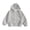 Dark Gray, variant on Youth Boys Girls Full Zip Hooded Sweatshirt Drop Shoulder Fleece Lined Hoodies Tween Fall Winter Warm Jacket Kangaroo Pockets