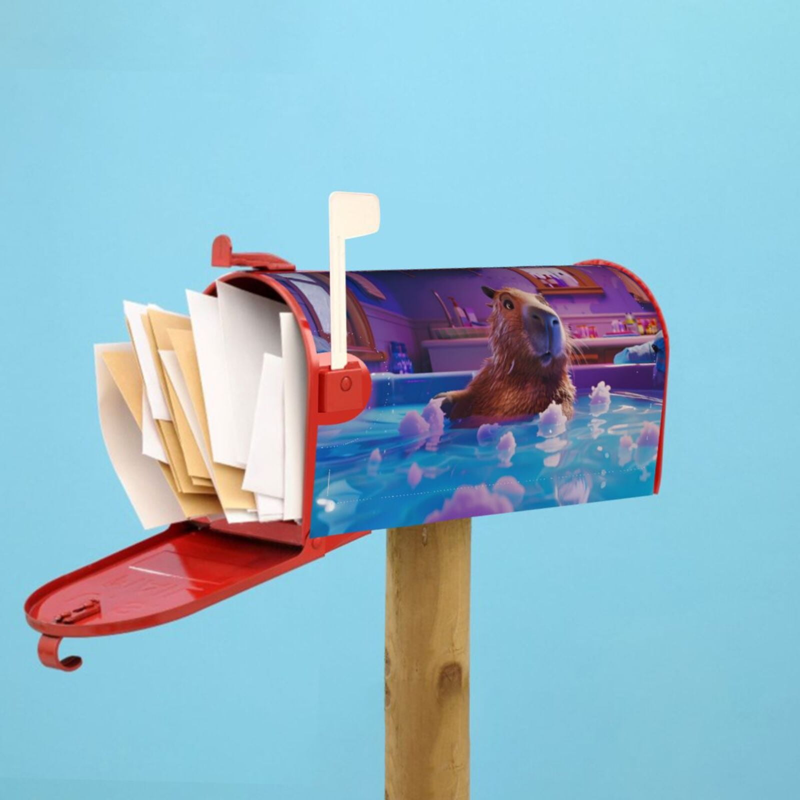 Kdxio Magnetic Mailbox Cover 21x18 in Mailbox Cover Outdoor Decoration Holiday Mailbox Covers for Home Garden Yard-21x18 in