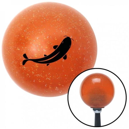 American Shifter Black Killer Whale Orange Metal Flake Shift Knob with M16 x 1.5 Insert Shifter Auto