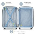 DELSEY PARIS Comete 3.0 28" Hardside Spinner Checked Luggage, Blue