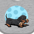 thumbnail image 4 of Inktastic Wiener Dog (Dachshund) with Bone Boys or Girls Baby Bib, 4 of 4