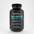 thumbnail image 1 of GENFINITY Magnesio Dual Blend 700 mg – 240 Cápsulas | Citrato + Glicinato de Alta Absorción para Energía, Sueño y Recuperación Muscular, 1 of 2