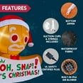 thumbnail image 5 of Joyfy 3.5 FT Christmas Inflatables Window Outdoor Decorations,Gingerbread Man with Oh Snap Banner Broke Out from Window Blow Ups Yard with Built-in LEDs for Holiday, 5 of 7